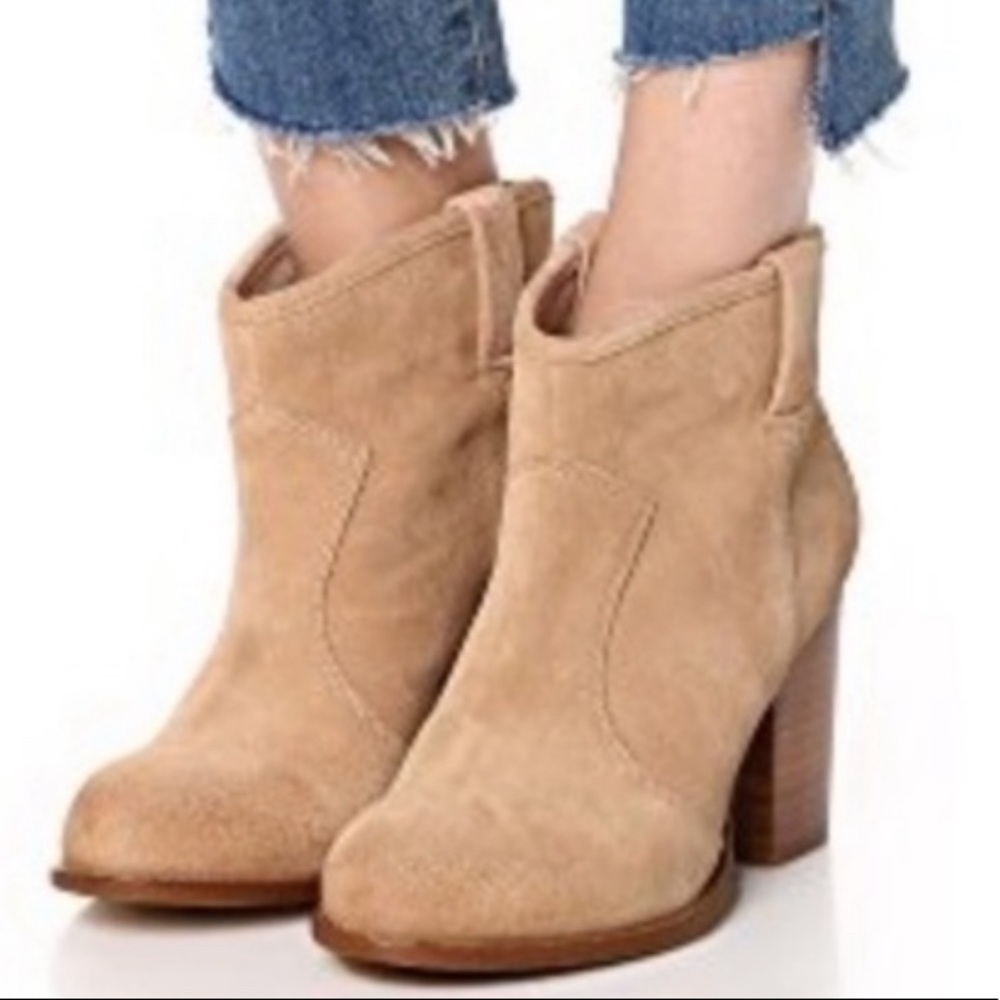 Splendid tan booties. Worn twice.